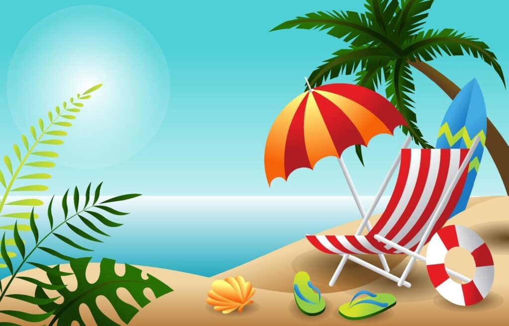 Are There Any Travel Clipart Images Specifically for Summer Vacations