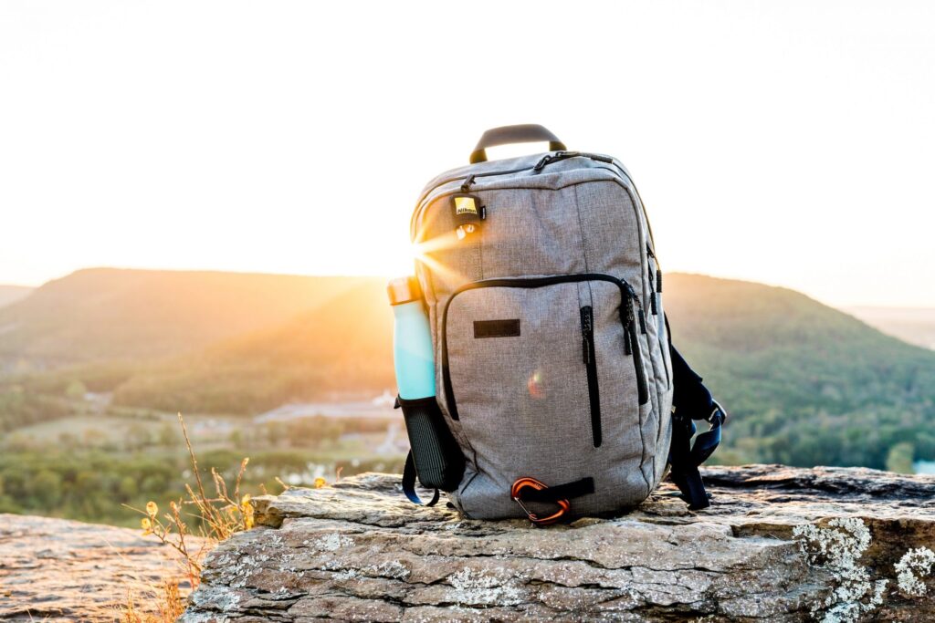 How do I keep my belongings safe in a travel backpack