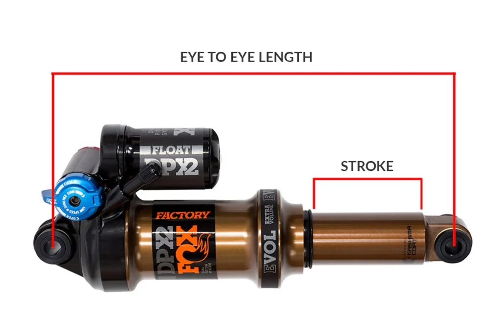 MTB Rear Shock Travel Calculator