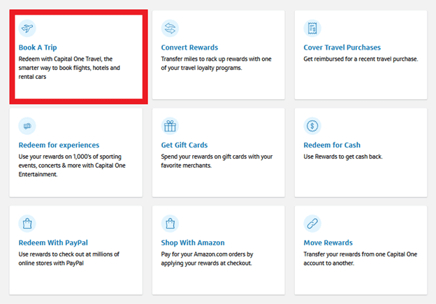Capital One Travel Portal