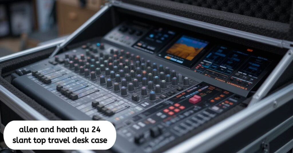 allen and heath qu 24 slant top travel desk case